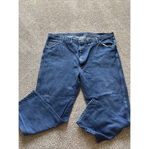 Vintage 80's Rustler By Wrangler Dark‎ Wash Jeans Size 48X29
